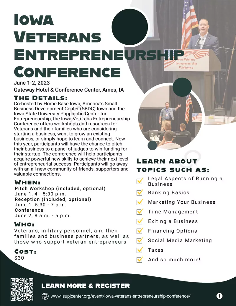 Iowa Veterans Entrepreneurship Conference - June 2023