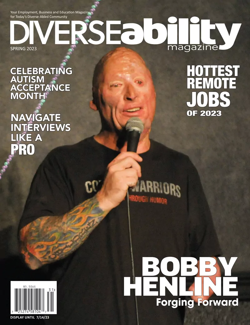 Diverseability Magazine - Spring 2023 Cover (Bobby Henline)