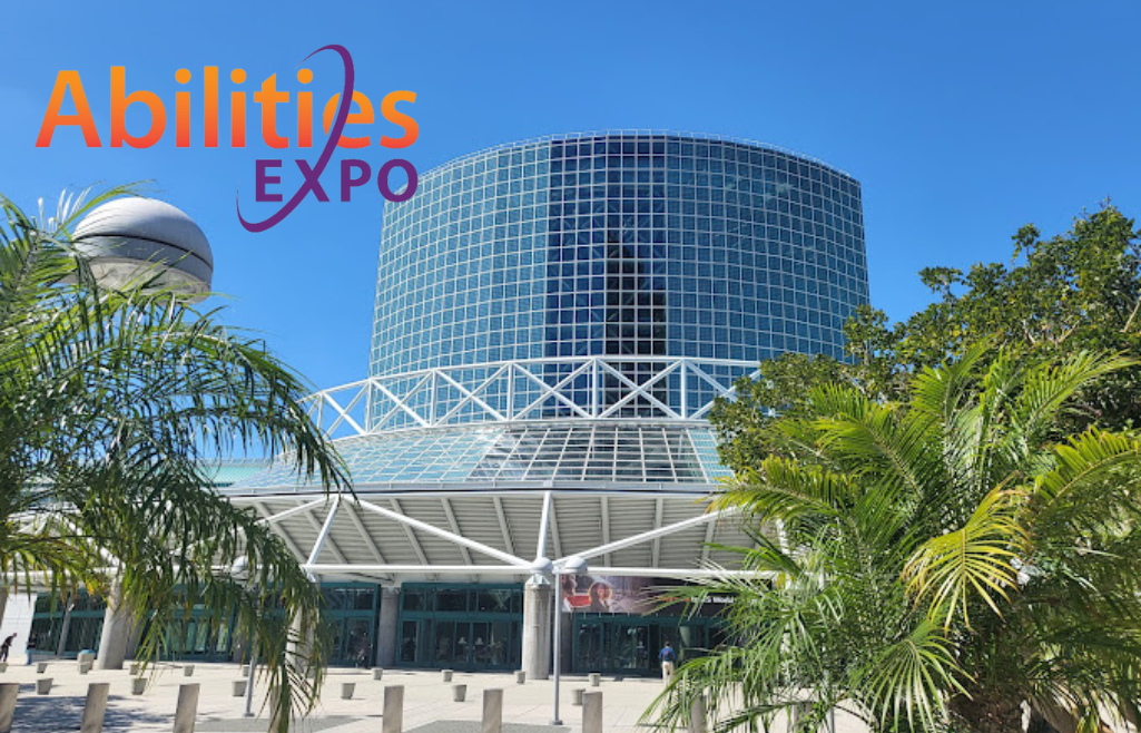 LA Convention Center with Abilities Expo logo