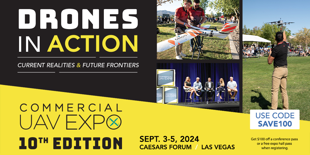 Commercial UAV Expo banner ad